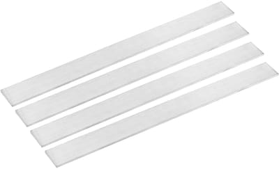 Roestvrijstalen Platen - Metaalstrips Trimbanden - Industrieel Doe-het-zelf - 304 Roestvrij Staal - 4 stuks 3mm dik - Zilver Geborsteld