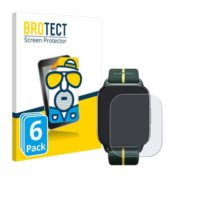 BROTECT - Screenprotector voor Motorola Moto watch fit - Folie Beschermfolie matte 6 Stuks