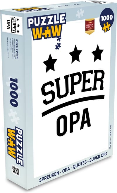 Puzzel Spreuken - Opa - Quotes - Super opa - Legpuzzel - Puzzel 1000 stukjes volwassenen