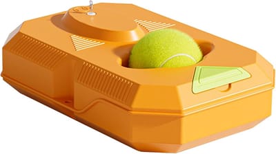Tennistrainer Reboundbal - Oefenapparatuur Tennis - Solo Training - Verbeter Coördinatie - 26x17x6cm - Oranje