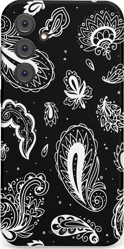 Casetastic Hoesje Geschikt voor Samsung A35 - Stijlvolle Beschermende Duo-layer Case - Paisley pracht