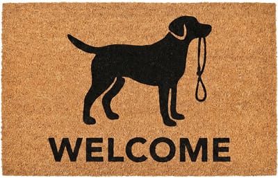 Clayre & Eef Deurmat Bruin Kokos Hond