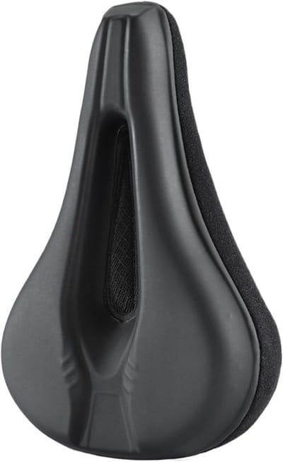Fietszitkussen - Zadelbekleding - Comfortabel Fietsen - Eenvoudige Montage - 28.5 cm - Zwart