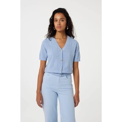 Fabienne Chapot Maddy Cardigan Summer Blue Maat: XS | Cardigans Outlet | Dames | Blauw