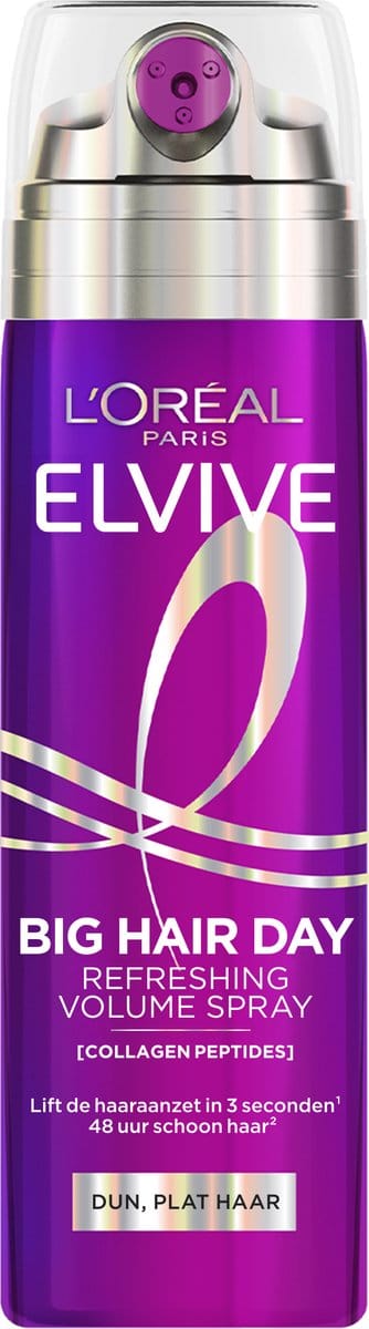 L'Oréal Paris Elvive Collagen Lifter Big Hair Day Spray - Voor dun, plat haar - Instant Lift & 48u Schoon Haar - 200ml