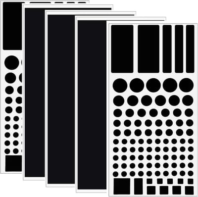 Set van 5 verduisteringsfolies voor led-lichtdimmers, zelfklevende hoezen en stickers voor elektronica en huisverlichting