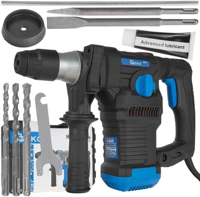 GEKO Rotary hamerboor - 1500W - 6J impact - SDS Plus - 4 standen - Inclusief accessoires