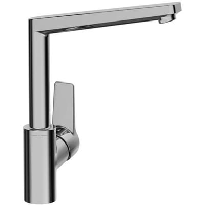 Hansatwist single-hole sink mixer, for open hot water heaters and with full lever 09221103