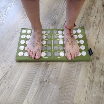 YogaStyles Spijkermat 3-Fold / Acupressuur mat roze
