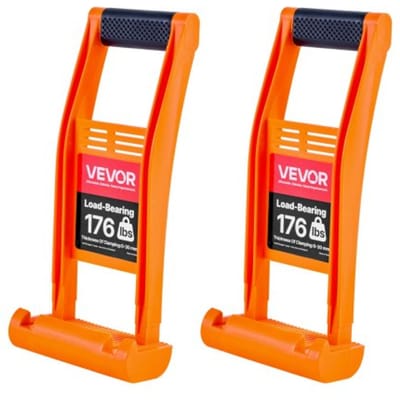 VEVOR Gipsplaatdrager met draaggreep, 2-pack ABS-kunststof gipsplaatdrager met een draagvermogen van 80 kg, paneeltransporter voor het tillen en vervoeren van multiplex, spaanplaat en gehard glas
