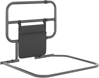 NordHaus Bedbeugel - Opvouwbare Bedleuning - Bedgreep voor Volwassenen - Extra Stabiliteit - 61x66x55 cm Grijs