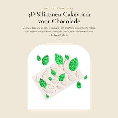 Dailygoods- Cakevorm Creatieve Mould Tray - Siliconen - Decoreren Fondant Taarten - Chocolade/Sugarcraft - Hitte- en Koudebestendig - Vaatwasmachinebestendig - Siliconen Mal