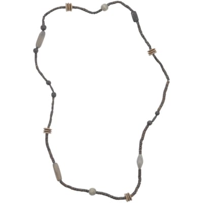 Behave – Ketting – Minimalistisch design – Zwartgrijs – Rustieke look – 88 cm