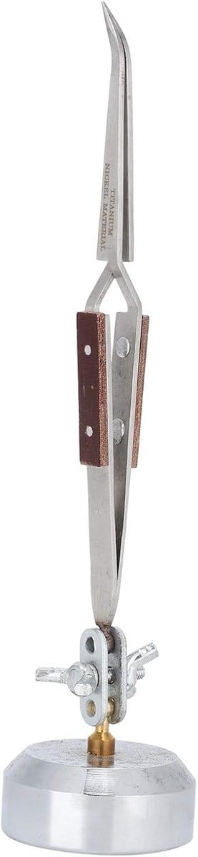 Derde Hand Soldeerhulp met Gebogen Pincet voor Elektronica, Hobby & Sieraden Reparatie