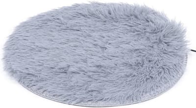 Elektrische Verwarmingsmat voor Kat en Hond – USB Oplaadbare Pluche Warmtedeken (40cm) – Comfortabel Winterkleed voor Huisdieren