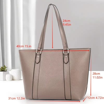 Bovista Handtas Dames - Schoudertas - School - Shopper - Schooltas - Werktas - Zwart
