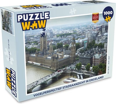 Puzzel stadsaanzicht in Engeland - Legpuzzel - Puzzel 1000 stukjes volwassenen