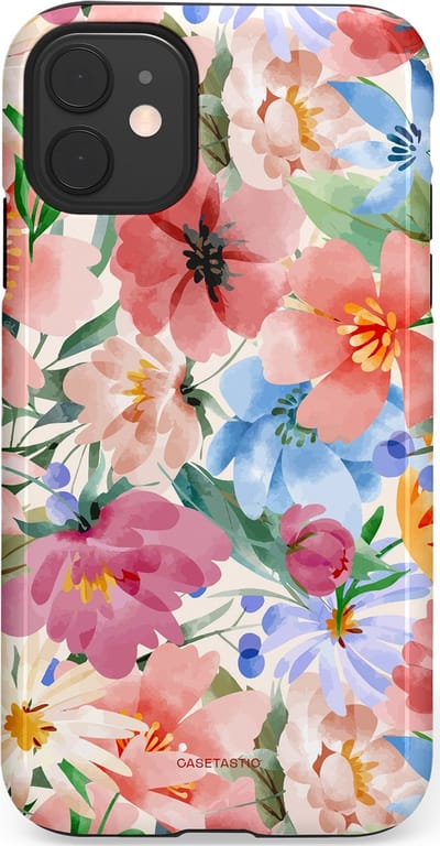 Casetastic Hoesje Geschikt voor Apple iPhone 11 - Stijlvolle Beschermende Duo-layer Case - Tuin van tinten