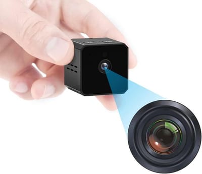 Spy Camera 1080p draagbare kleine HD-camera met nachtzicht en bewegingsactivering - verborgen bewakingscamera voor thuis en buiten