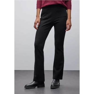Gestructureerde broek Bootcut