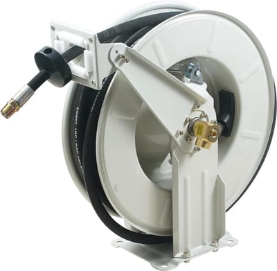 Brandstofslanghaspel deluxe - Slanghaspel - Chroom - Proffesioneel - Brandweerslang - 1.5M