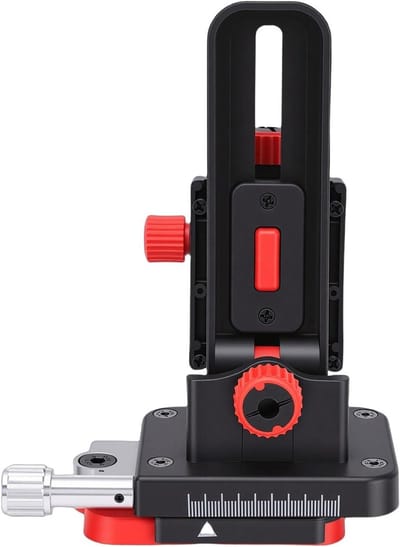 Niveau Muurbeugel - Fijnafstelling Hanger - Tegel Installatie - Magnetische Kantelverstelling - 0-12mm - Grijs