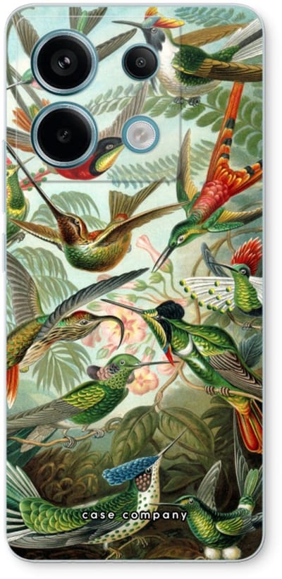 Case Company® - Hoesje geschikt voor Xiaomi Poco X6 hoesje - Haeckel Trochilidae - Soft Cover Telefoonhoesje - Bescherming aan alle Kanten en Schermrand