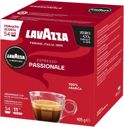Lavazza A Modo Mio Espresso Passionale Koffiecapsule Dark roast 54 stuk(s)