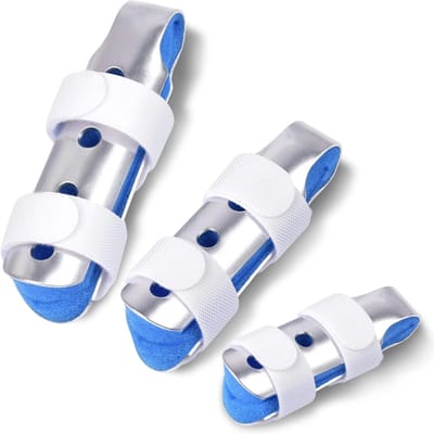 1 stuk vingerbrace, vingersteunbrace vingerstabilisator voor gebroken vingers rechttrekken artritis knokkel immobilisatie wit