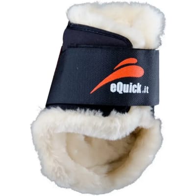 Vetsluiting voor paard eQuick eShock velcro fluffy
