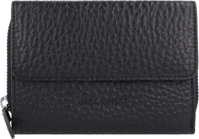 Jack Kinsky Albany Portemonnee RFID-bescherming Leder 13.5 cm - Dames - Horizontaal - schwarz