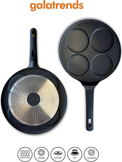 Kadirelli Pancake pan - Geschikt voor alle warmtebronnen - antiaanbaklaag - omeletpan