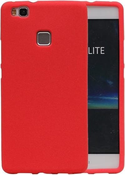 Rood Zand TPU back case cover hoesje voor Huawei P9 Lite