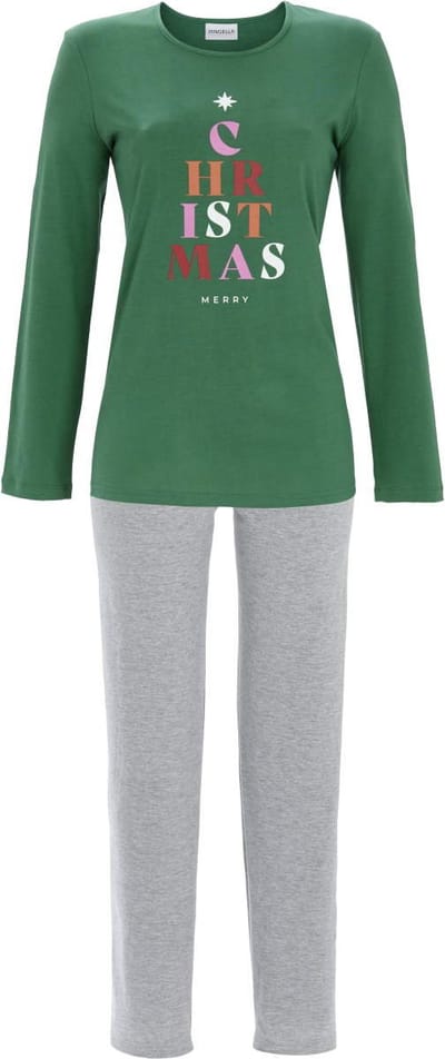 Kerst pyjama boom Ringella - Groen - Maat - 40
