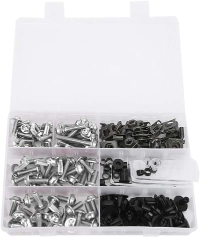 Motorfiets Bevestigingsset met 198 M5 M6 Schroeven voor Windscherm en Behuizing - Universele Accessoires voor Motorrijders en Fietsers