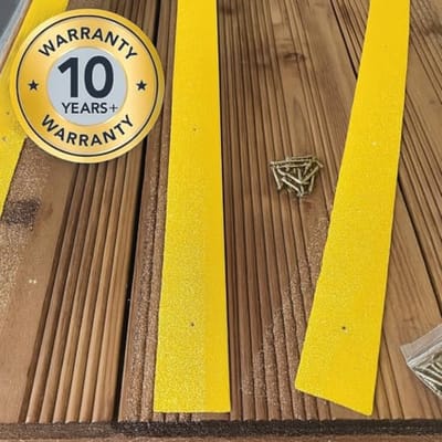 Antislip Terrasstroken - Set van 5 - 50x1200mm - Grip en Veiligheid voor Buiten