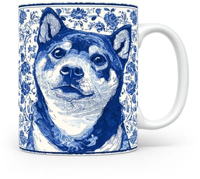 Mok Akita Beker voor koffie of tas voor thee, cadeau voor dierenliefhebbers, moeder, vader, collega, vriend, vriendin, kantoor, opa, oma, hond, kerst, sinterklaas, verjaardag