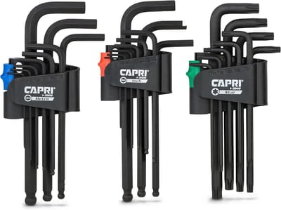 Lange Inbussleutel Set met Kogelkop en Torx Sleutels - Metrisch en SAE