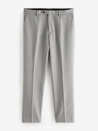 Next - Heren - Normale Pasvorm - Kostuum met textuur: broek - Grijs
