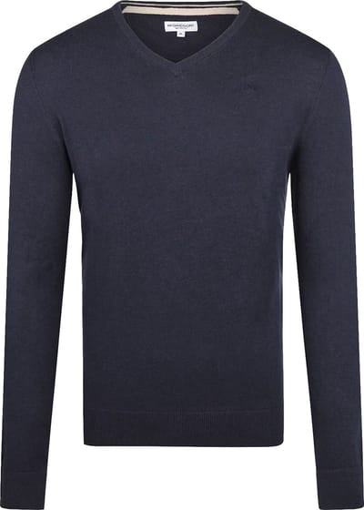 McGregor Trui Merinowol V-Hals Navy - Maat XL - Heren - Pullovers