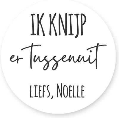 25x Traktatiestickers school - Ik knijp er tussenuit - Afscheid Kleuterschool - Sluitsticker | Kinder Traktatie - Traktatiestickers Pimp Studio