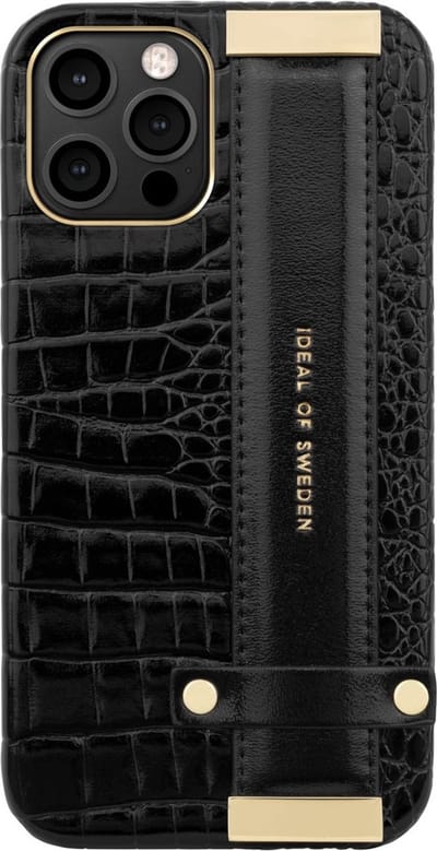 iDeal of Sweden Statement Case Strap Handle voor iPhone 12/12 Pro Neo Noir Croco - Strap Handle