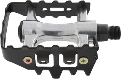 Stevige MTB Fiets Pedalen voor Volwassenen met Anti-Slip Grip - Zwart/Zilver