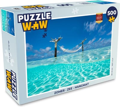 Puzzel Zomer - Zee - Hangmat - Legpuzzel - Puzzel 500 stukjes