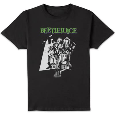Beetlejuice Mono Poster T-Shirt - Black - 3XL