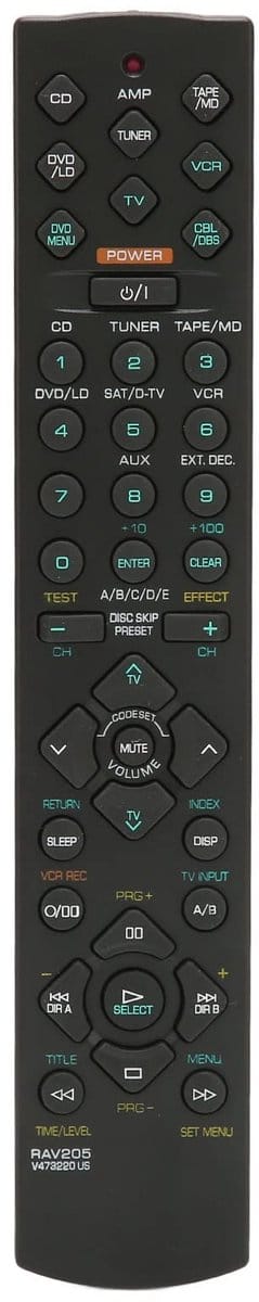 Store_8 - Afstandsbediening - Vervangingsafstandsbediening - Comfortabel in de hand - Home Theater - Geschikt voor RX-V396 en HTR-5230 - Innovatief...