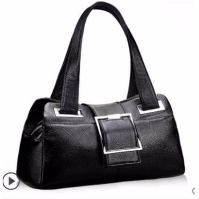 Nouveau Sac à Main en Cuir Véritable Style Européen et Américain Sac à Main Mode Polyvalent Sac Oreiller Sac à Bandoulière pour Femmes d'Âge Moyen W3317WW-