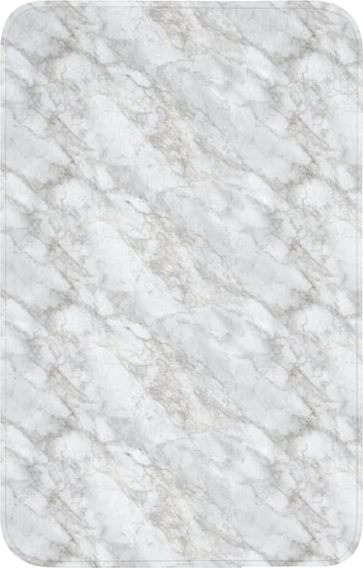 WC mat 50x80 cm - Antislip - Grijs - Wit - Marmer - Toiletmat - Vloermat - Douchemat - Toilet tapijt - Toiletmatten
