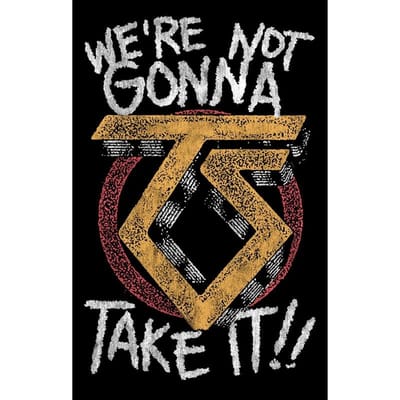 Twisted Sister We're Not Gonna Take It Unisex Vlag - meerkleurig - Standard