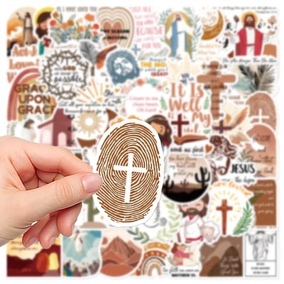 VANDAAG VERZONDEN - Stickers - Cor&Sinho® - 50 STUKS - Bijbeltekst - Christelijk - Bible Journaling - Bijbel - Jezus - Bijbeltekst voor Bible Journaling